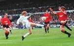 Gordon Strachan in action - buy this great signed photo now from BigBlueTube!