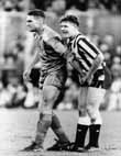 The famous photo of Vinnie Jones and Gazza - buy this great signed (by Gazza) photo now from BigBlueTube!
